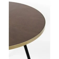 Housecraft Denise Eettafel Hout Rond 91 cm Bruin/ Goud