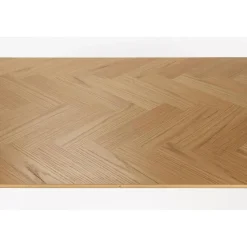 Housecraft Fabio Eettafel Hout Visgraat 160x80 cm Naturel