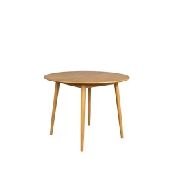 Housecraft Fabio Eettafel Rond Hout 100 cm Naturel
