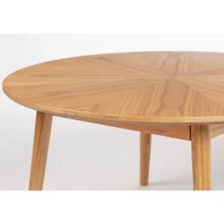 Housecraft Fabio Salontafel Rond Hout 80x80 cm Naturel