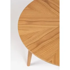 Housecraft Fabio Salontafel Rond Hout 80x80 cm Naturel