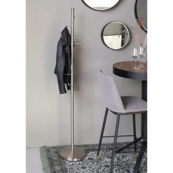 Housecraft Hooked kapstok staand metaal Zilver
