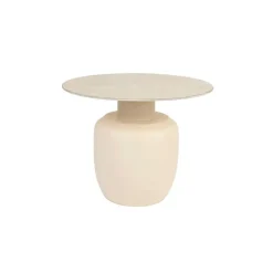 Housecraft Karula Bijzettafel Travetin-Look 60x60 cm Hoog Beige