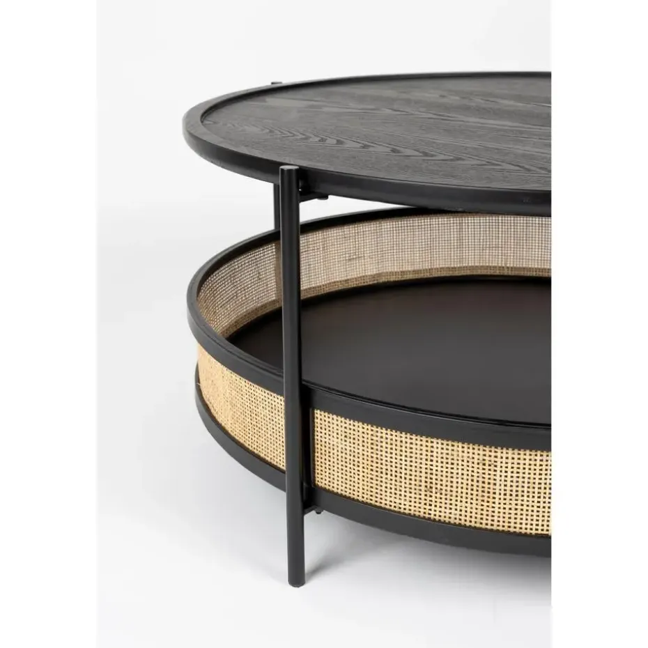 Housecraft Makoto Salontafel Rond 80x80 cm Zwart