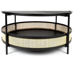 Housecraft Makoto Salontafel Rond 80x80 cm Zwart