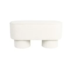 Housecraft Marcos Bankje Bouclé Wit