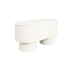 Housecraft Marcos Bankje Bouclé Wit