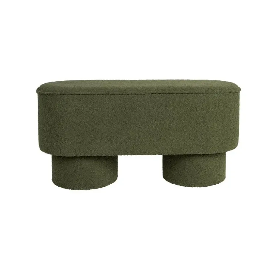 Housecraft Marcos Bankje Bouclé Groen