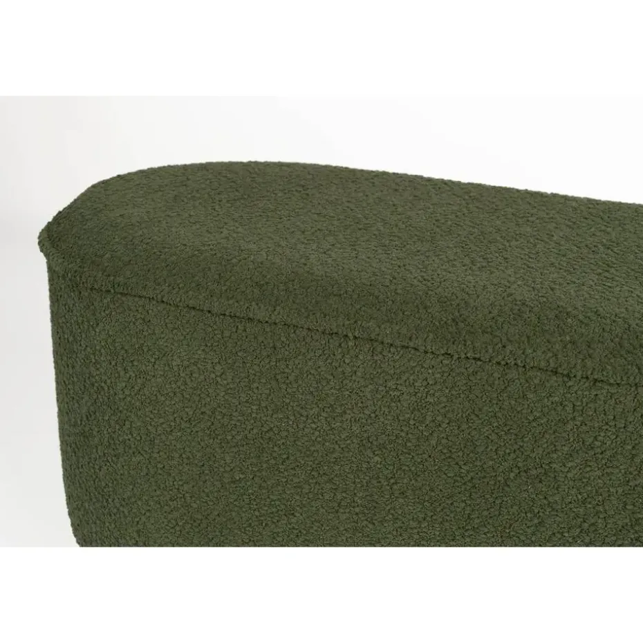 Housecraft Marcos Bankje Bouclé Groen