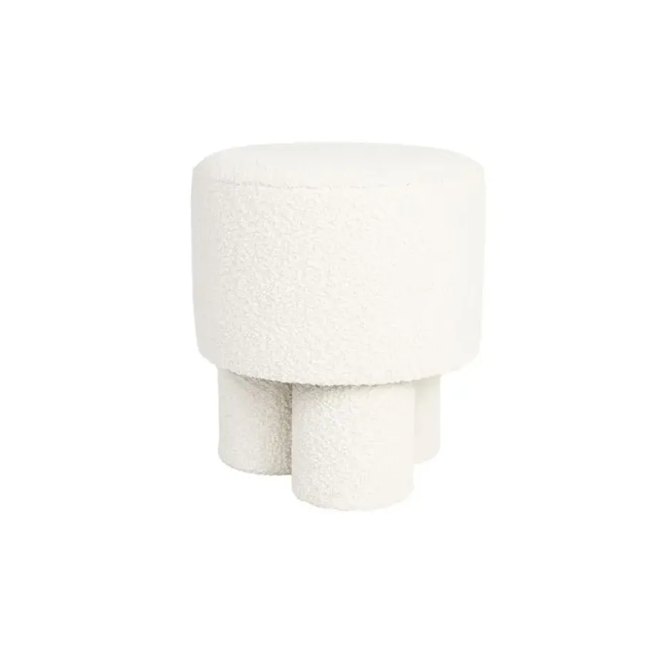 Housecraft Marcos Kruk/ Poef Bouclé Wit