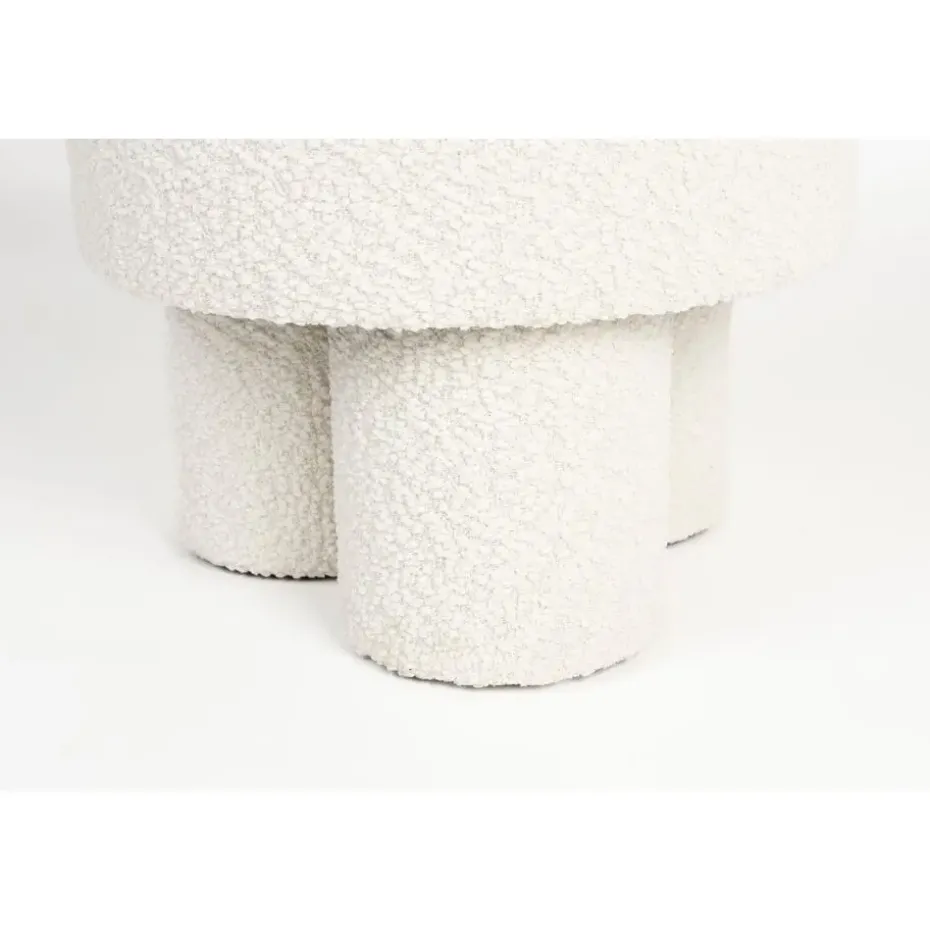 Housecraft Marcos Kruk/ Poef Bouclé Wit