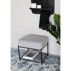 Housecraft Milou Kruk/ Poef Rechthoekig - Grijs