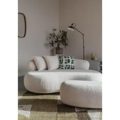 Housecraft Noxx Hocker Teddy stof Wit