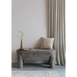 Housecraft Orly Bankje met opbergruimte 113 cm - Grijs