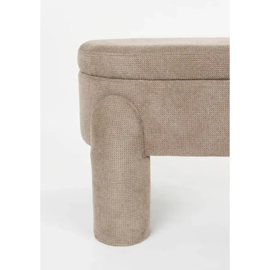 Housecraft Orly Bankje met opbergruimte 113 cm - Grijs