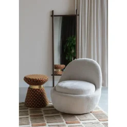 Housecraft Pin Poef/ Kruk - Blauw