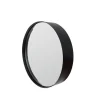 Housecraft Raj Spiegel/ Wandspiegel/ Badkamerspiegel Rond Metaal 60x60 cm Zwart