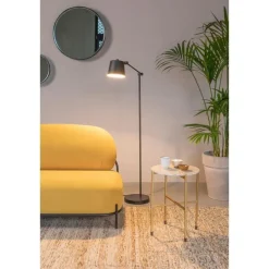 Housecraft Raj Spiegel/ Wandspiegel/ Badkamerspiegel Rond Metaal 60x60 cm Zwart