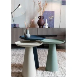 Housecraft Ringar Bijzettafel Rond Metaal 39,5x39,5 cm (L) Blauw