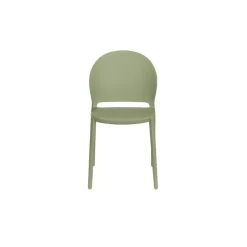 Housecraft Sjoerd Tuinstoelen/ Eetkamerstoelen Kunststof Groen - Set van 4