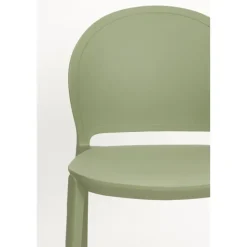 Housecraft Sjoerd Tuinstoelen/ Eetkamerstoelen Kunststof Groen - Set van 4