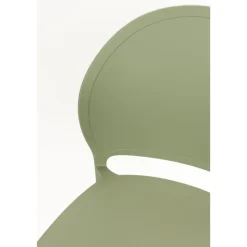 Housecraft Sjoerd Tuinstoelen/ Eetkamerstoelen Kunststof Groen - Set van 4