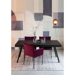 Housecraft Suri Eettafel Hout 220x100 Zwart