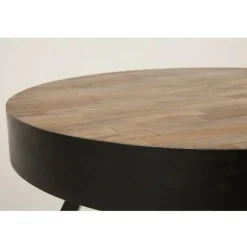 Housecraft Suri Salontafel Rond Hout Teak 70 cm Bruin