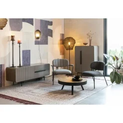 Housecraft Suri Salontafel Rond Hout Teak 70 cm Bruin