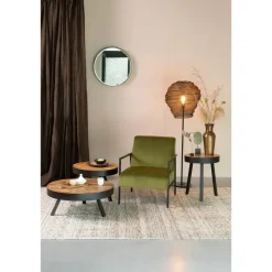 Housecraft Suri Salontafel Rond Hout Teak 70 cm Bruin