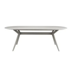 Housecraft Zeme Eetkamerstafel Ovaal 220x95 cm Hout Beige