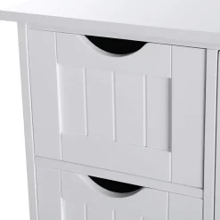 Houten Badkamer Buffet met 4 laden - Vrijstaand - Wit