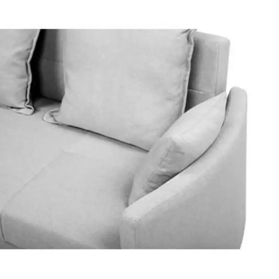 HOVIN - Slaapbank 2-zits - Lichtgrijs - Polyester