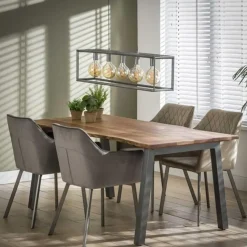 Hoyz - Eetkamertafel Edge - Bruin - Hout - 180x90x76