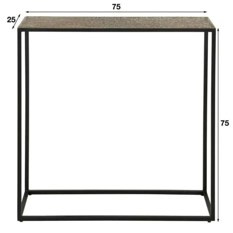 Hoyz - Haltafel iron metallic - Brons antiek