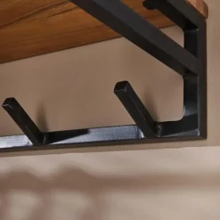 Hoyz - Kapstok Custom - 6 haken - Hoedenplank - Acaciahout