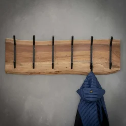 Hoyz - Kapstok Edge met 12 haken - Grijs - Wandkapstok