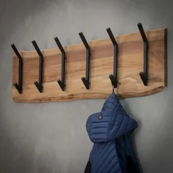 Hoyz - Kapstok Edge met 12 haken - Grijs - Wandkapstok