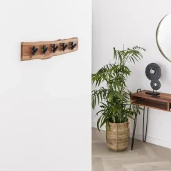 Hoyz - Kapstok Edge met 5 haken - Grijs - Wandkapstok