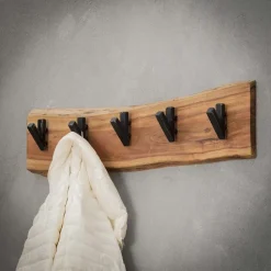 Hoyz - Kapstok Edge met 5 haken - Grijs - Wandkapstok