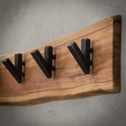 Hoyz - Kapstok Edge met 5 haken - Grijs - Wandkapstok