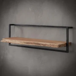 Hoyz - Wandplank Edge - 100cm - Acaciahout - Bruin