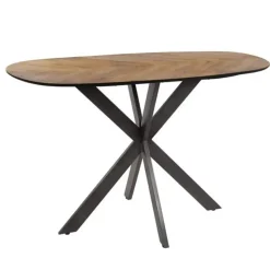 Hoyz Collection - Bartafel 140 Organisch - Gerecycled Teakhout Fineer