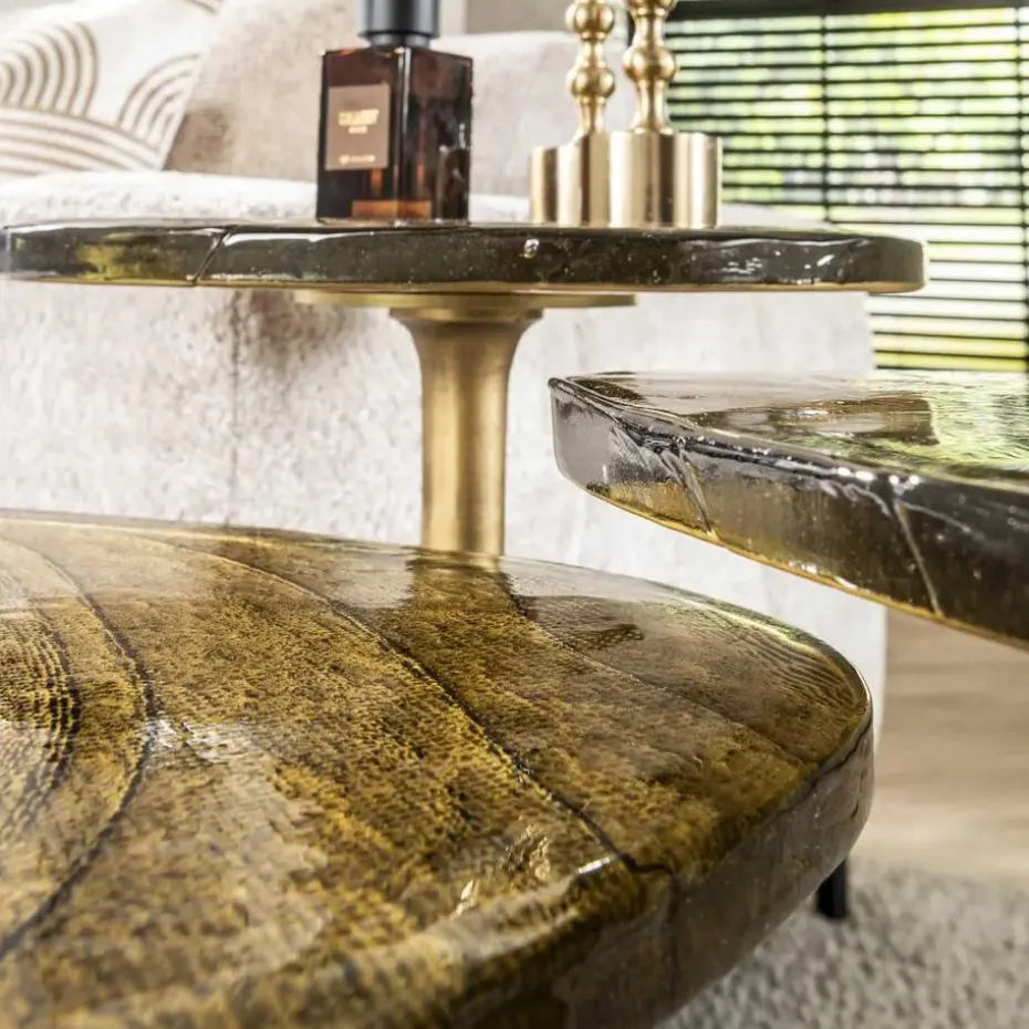 Hoyz Collection - Bijzettafel Eclipse S - Goud Antiek Finish