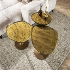 Hoyz Collection - Bijzettafel Eclipse M - Goud Antiek Finish