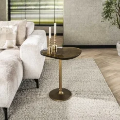 Hoyz Collection - Bijzettafel Eclipse M - Goud Antiek Finish