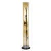Hoyz Collection - Vloerlamp 5L Tube Amber Glas - Artic Zwart
