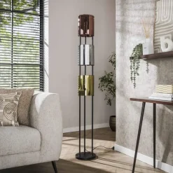 Hoyz Collection - Vloerlamp Lucente Tricolore 3-lichts - Artic Zwart