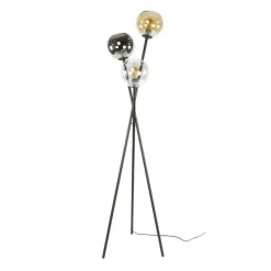 Hoyz Collection - Vloerlamp Multi Globe 3-lichts - Artic Zwart
