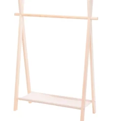 H&S Kledingrek - voor kinderen - hout - 80 x 100 cm - kapstok
